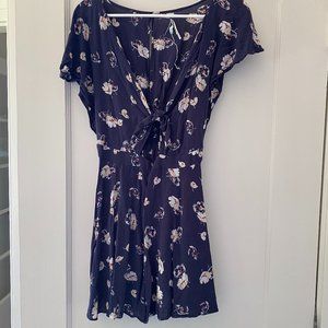 Urban Outfitters Romper, Navy Floral size L
